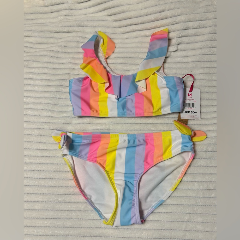 NEW Justice 2 Piece Ruffle Bikini